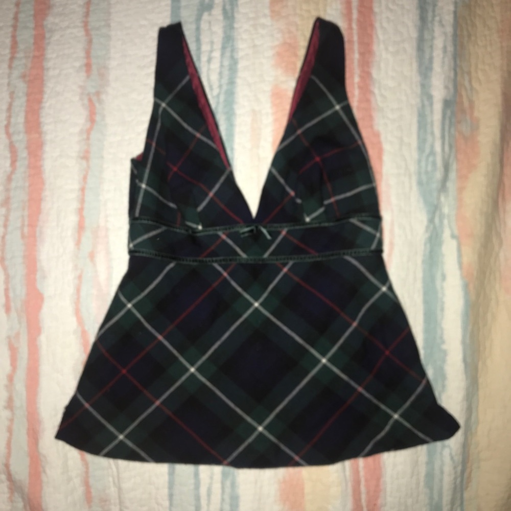 J Crew Plaid Top